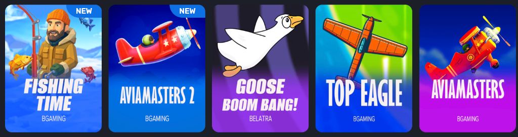 Раздел новинок в каталоге Turbo Casino